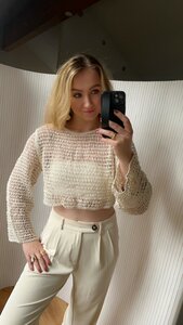 Lena Crop Top - Beige