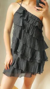 Nikki Ruffle Dress - Black