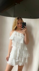 Nikki Ruffle Dress - White