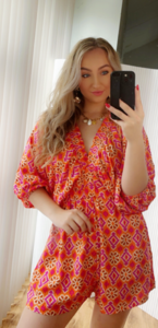 Fenna Playsuit - Orange