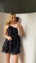 Nikki Ruffle Dress - Black