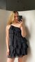 Nikki Ruffle Dress - Black