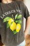 La Dolce Vita T-shirt - Grey