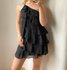 Nikki Ruffle Dress - Black_